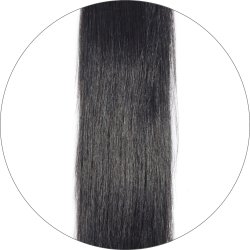 #1 Black, 70 cm, Pre Bonded Hair Extensions, Double drawn