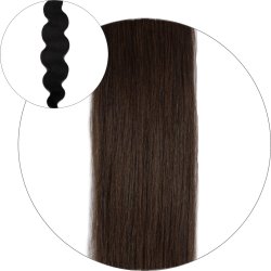 #2 Dark Brown, 50 cm, Body Wave Tape Hair Extensions