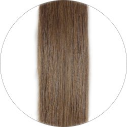#8 Brown, 60 cm, Pre Bonded Hair Extensions, Double drawn