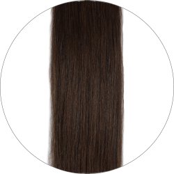 #2 Mörkbrun, 50 cm, Nail hair, Single drawn
