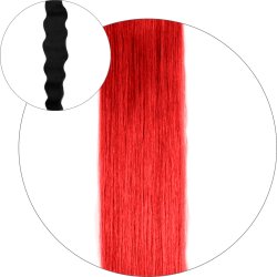#Röd, 50 cm, Natural wave Ponytail